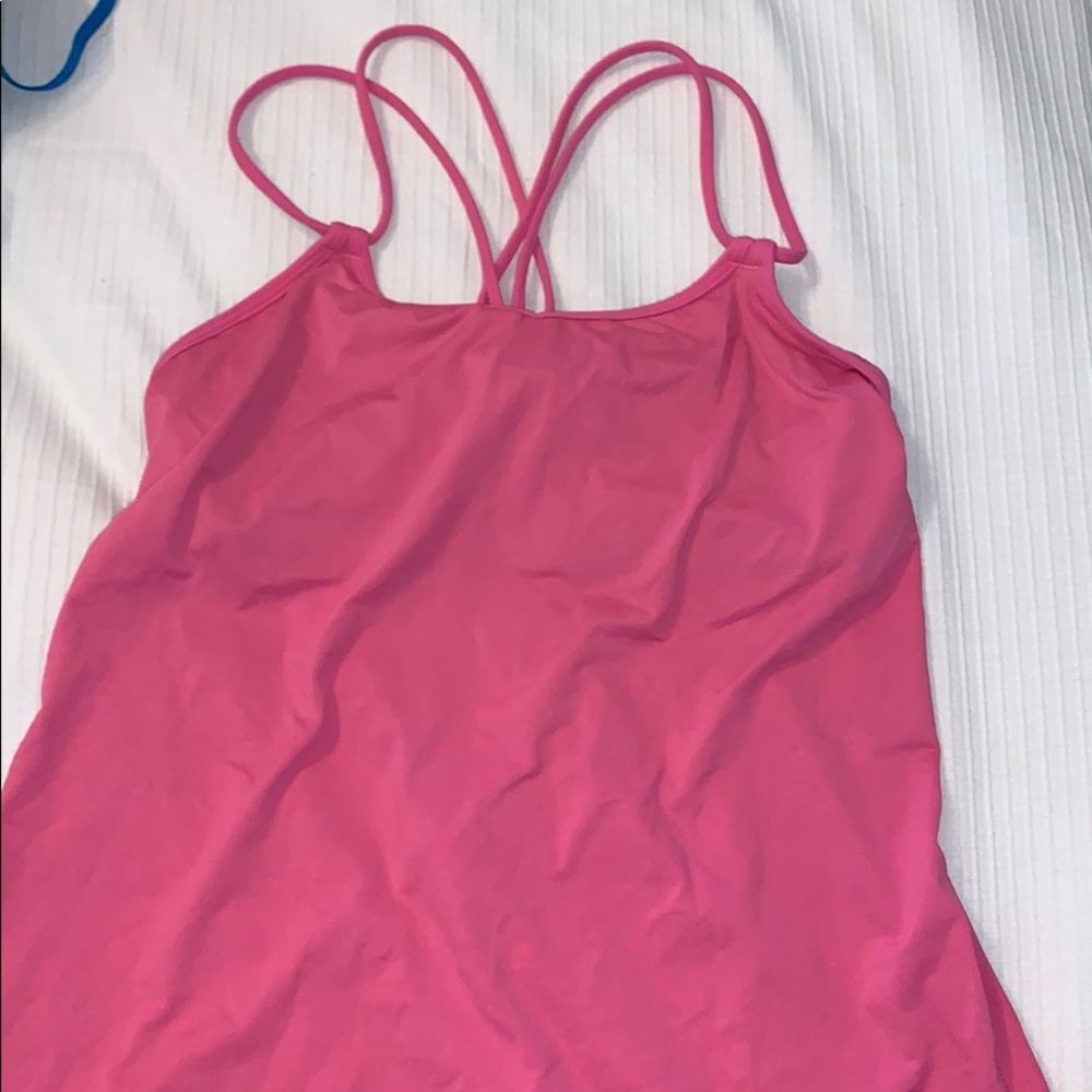 Lululemon pink tank top